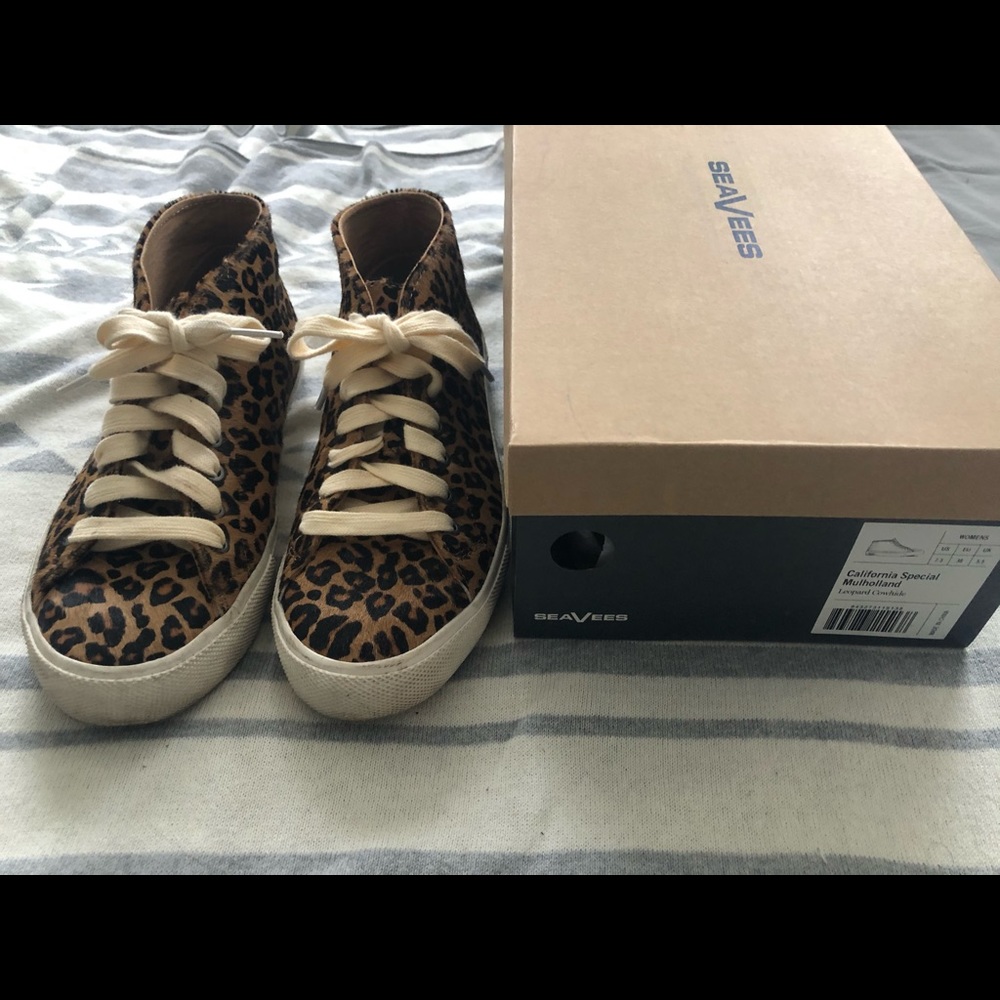 SeaVees leopard cowhide sneaker